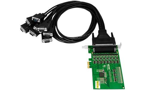 工业PCI-E转多串口转换卡_UT-798 PCI-E转8口RS-485/422高速串口卡